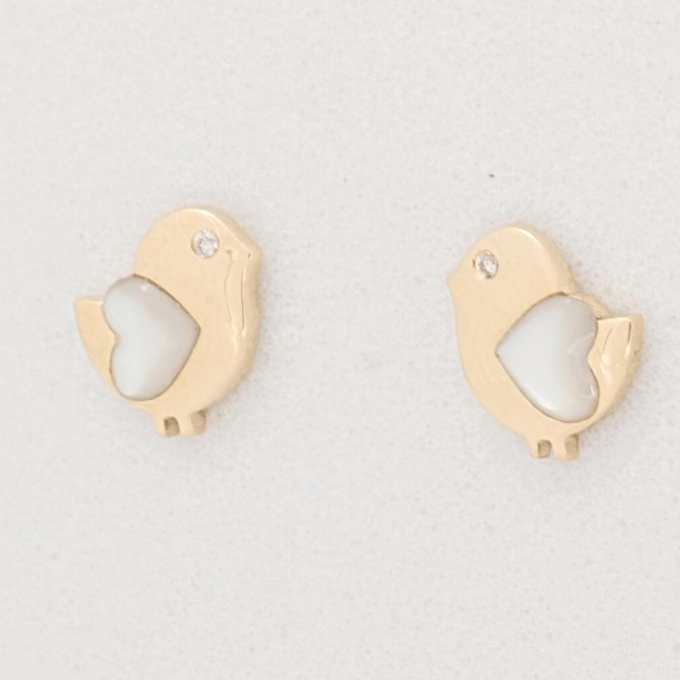 Kids Bird Diamond Earrings