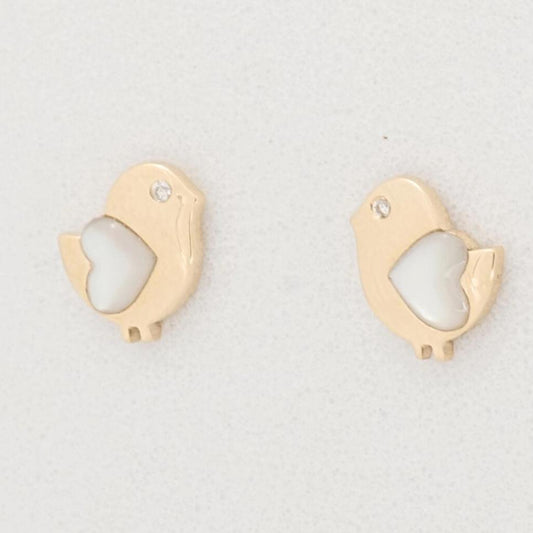 Kids Bird Diamond Earrings