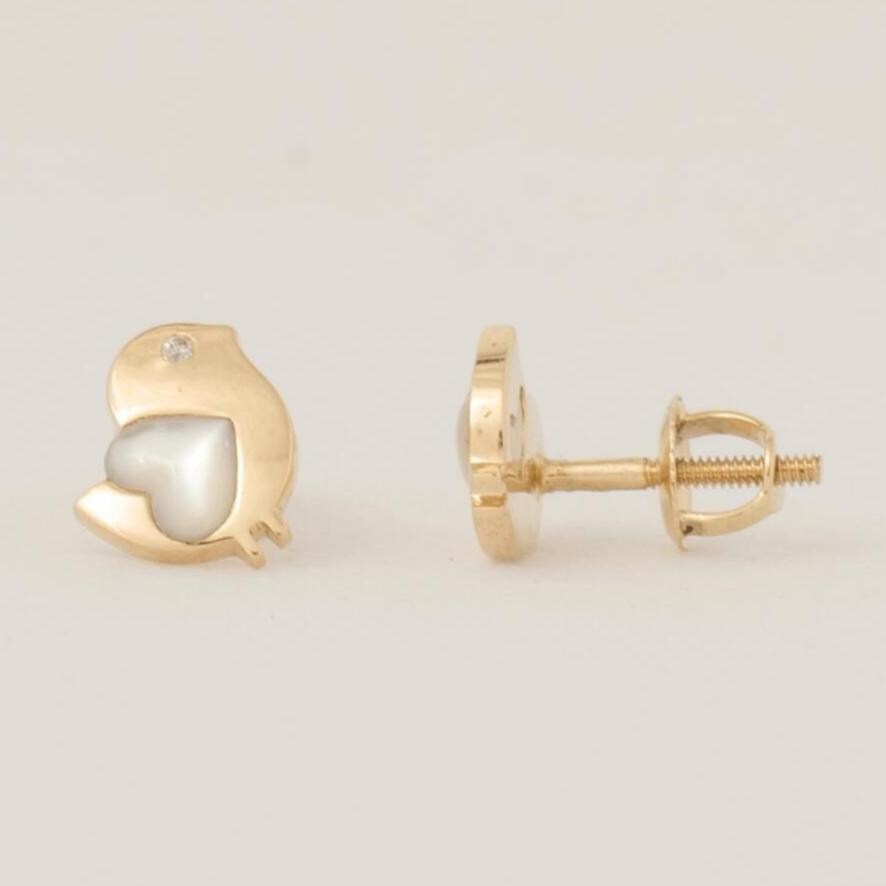 Kids Bird Diamond Earrings