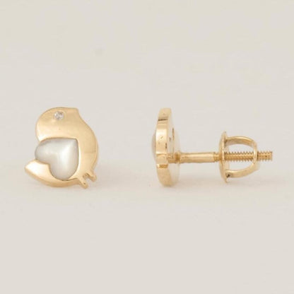 Kids Bird Diamond Earrings