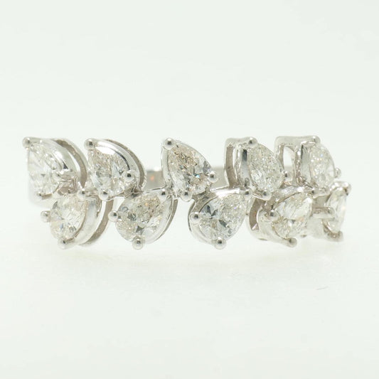 Leaf Diamond Eternity Band