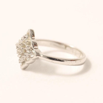 Diamond Snowflake Gold Ring