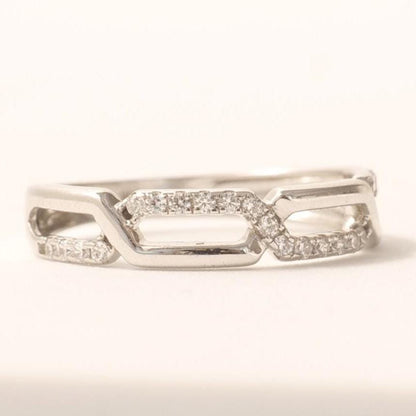 Chain Link Diamond Band
