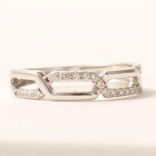 Chain Link Diamond Band