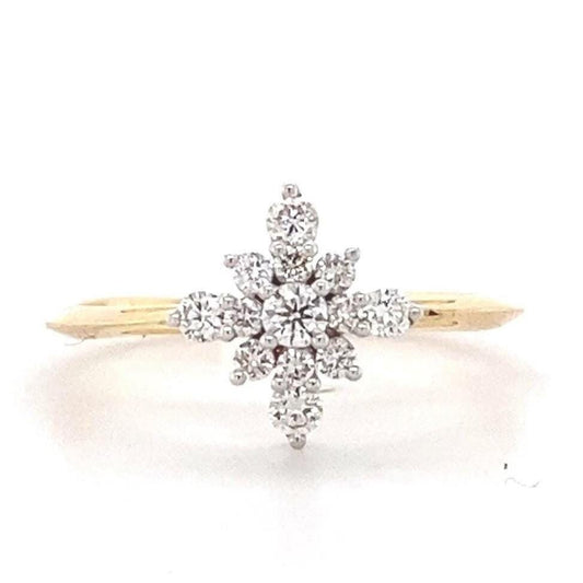 Snowflake Diamond Ring
