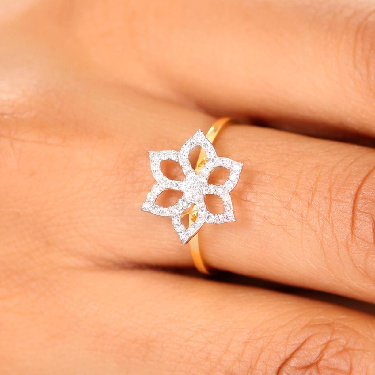 Flower Diamond Ring