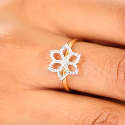Flower Diamond Ring