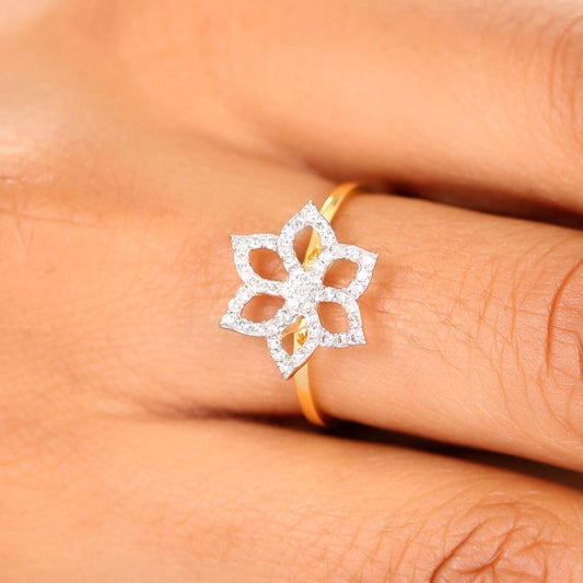 Flower Diamond Ring