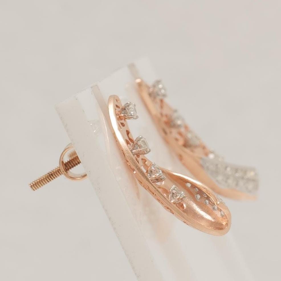 Floral Natural Diamond Studs