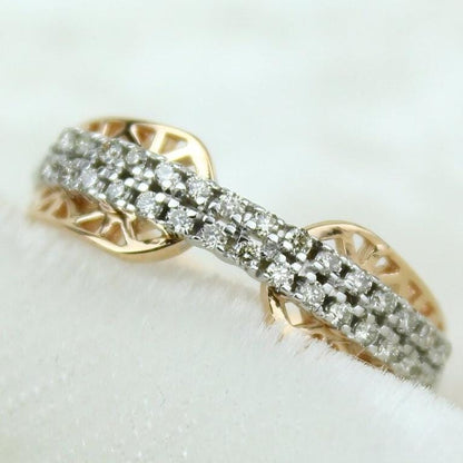 Filigree Diamond Band Ring
