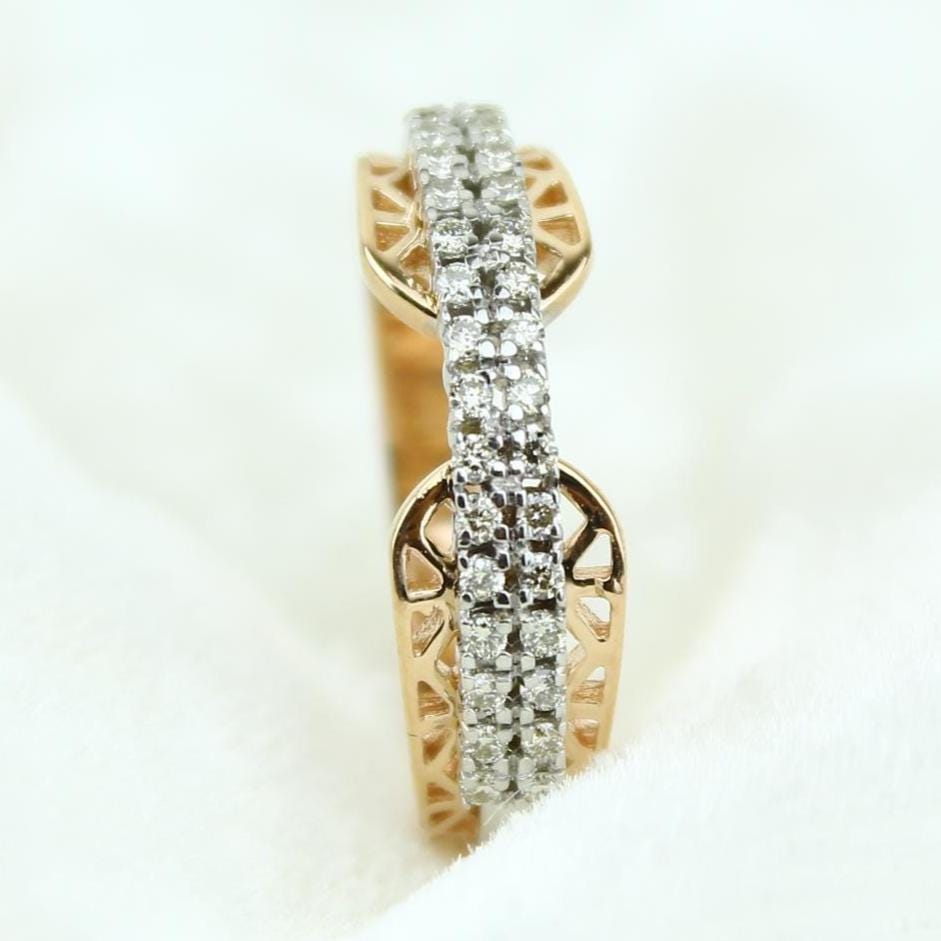 Filigree Diamond Band Ring