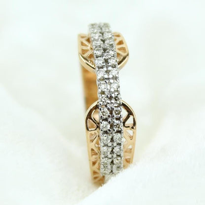 Filigree Diamond Band Ring