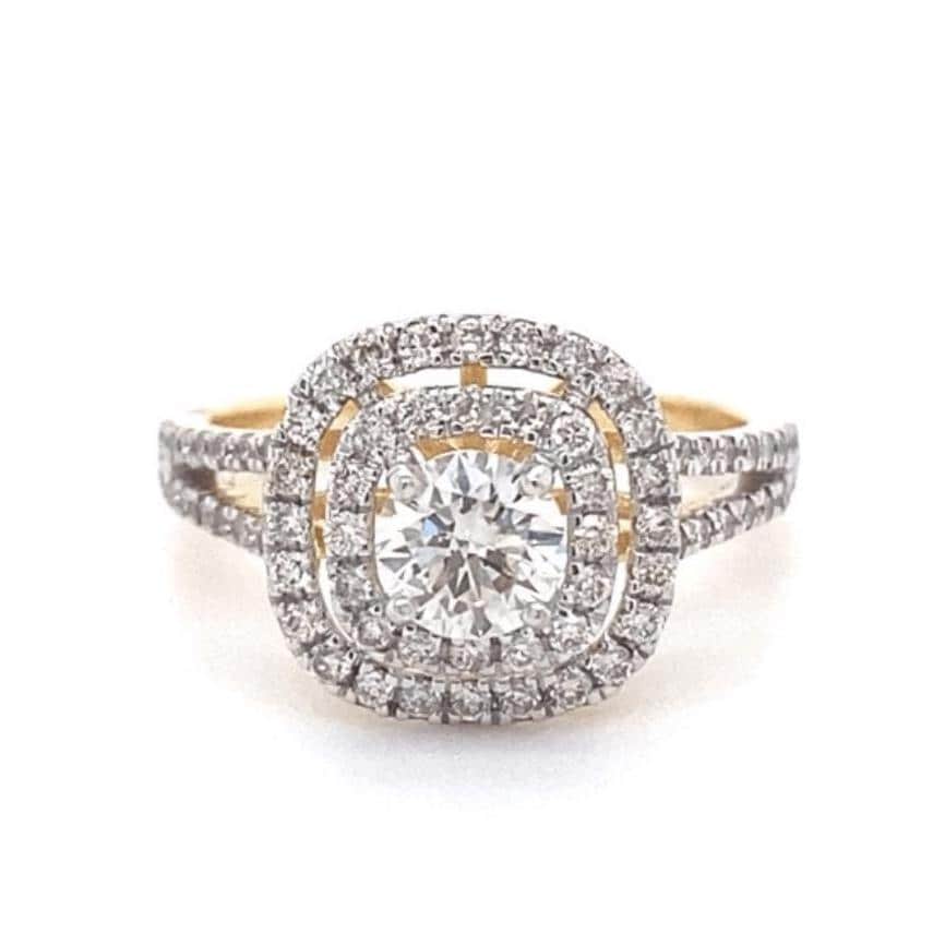 Halo Diamond Engagement Ring