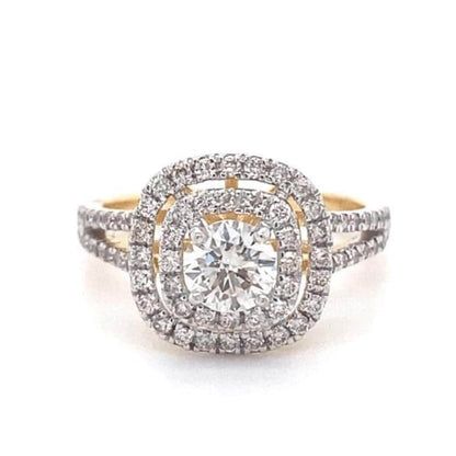 Halo Diamond Engagement Ring