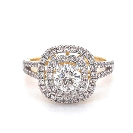 Halo Diamond Engagement Ring