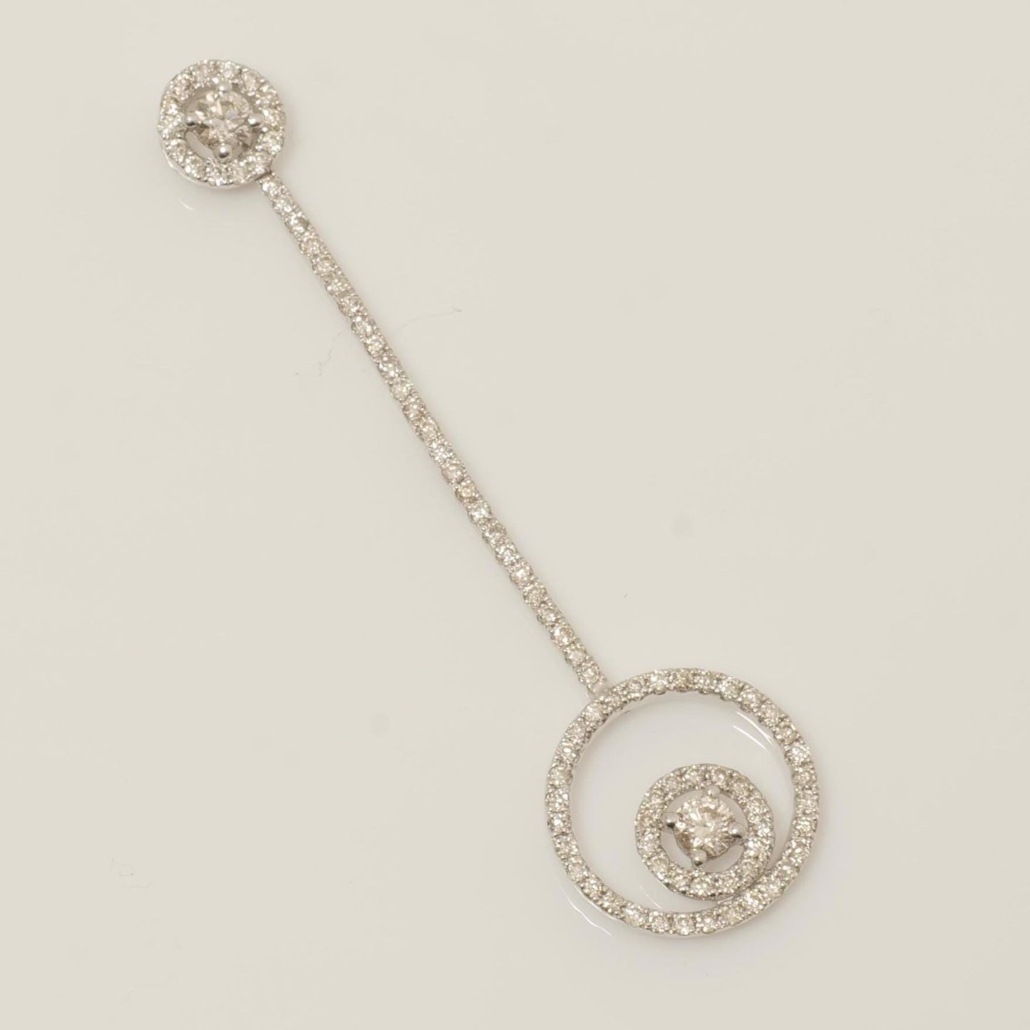 Circle Drop Diamond Pendant