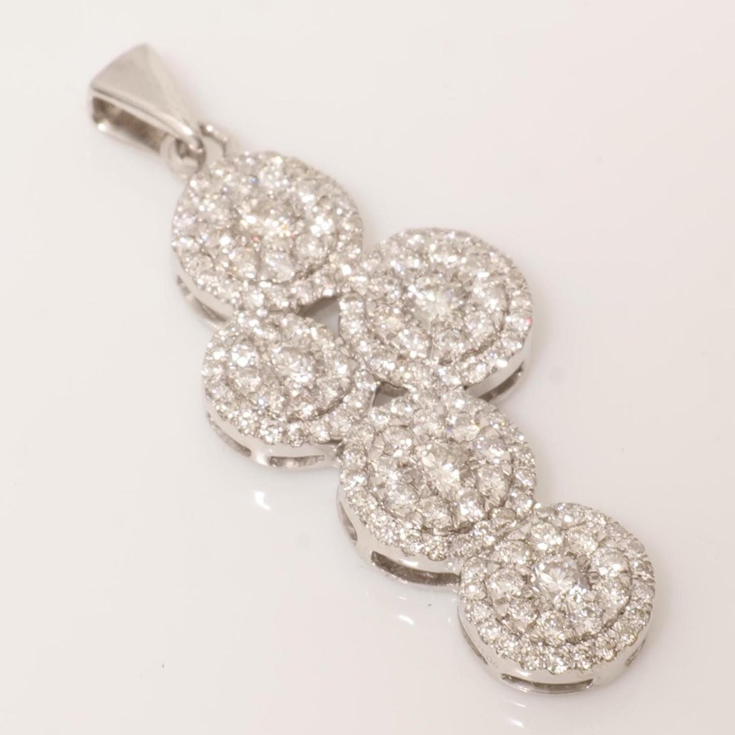 Circle Cluster Diamond Pendant