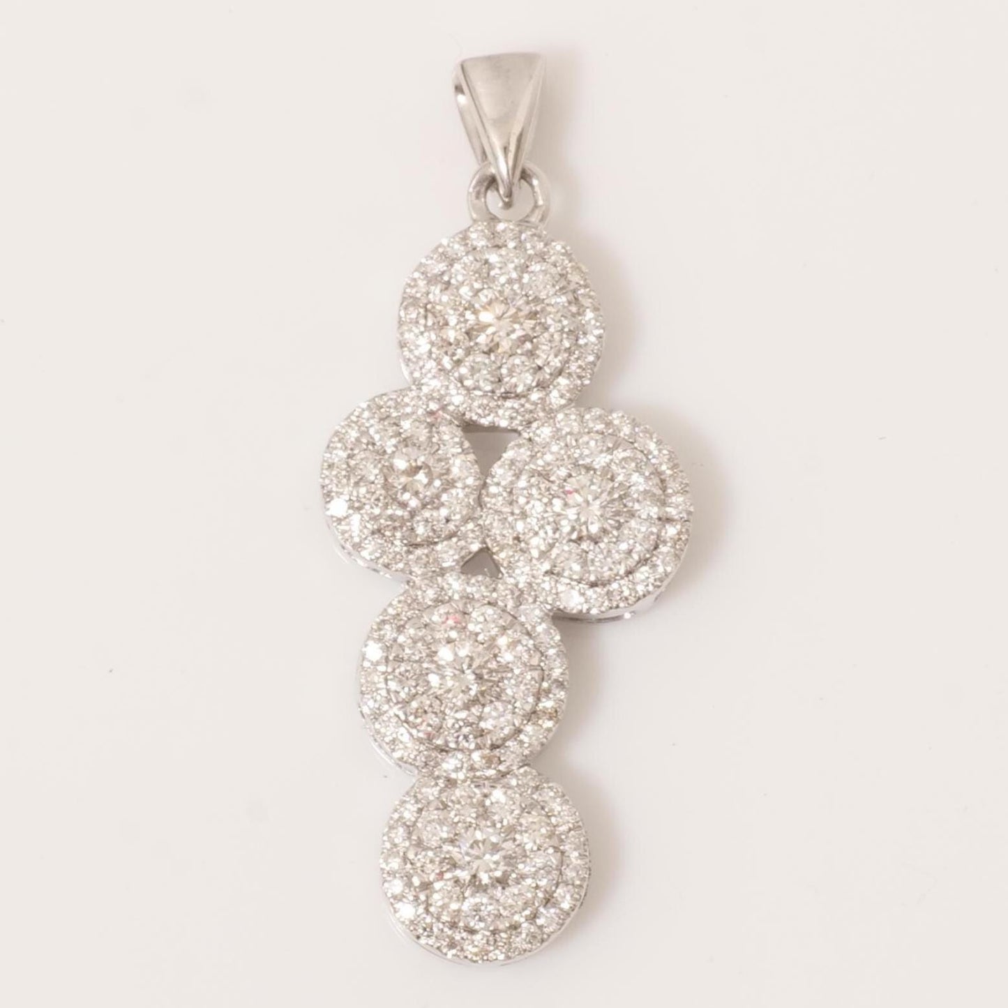 Circle Cluster Diamond Pendant