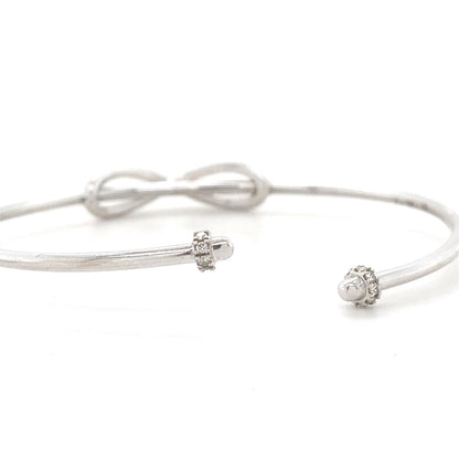 Infinity Diamond Cuff Bracelet