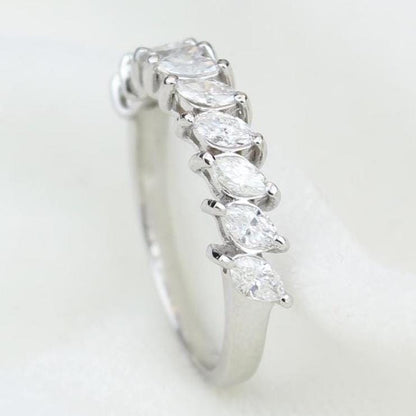 Marquise Natural Diamonds Band Ring
