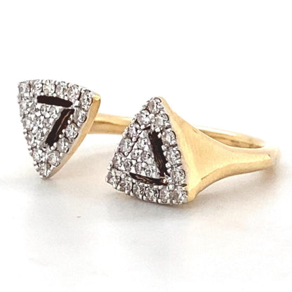 Halo Triangle Diamond Ring
