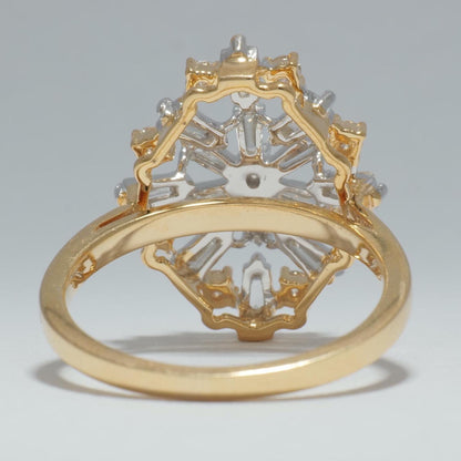 Baguette Starburst Natural Diamond Ring
