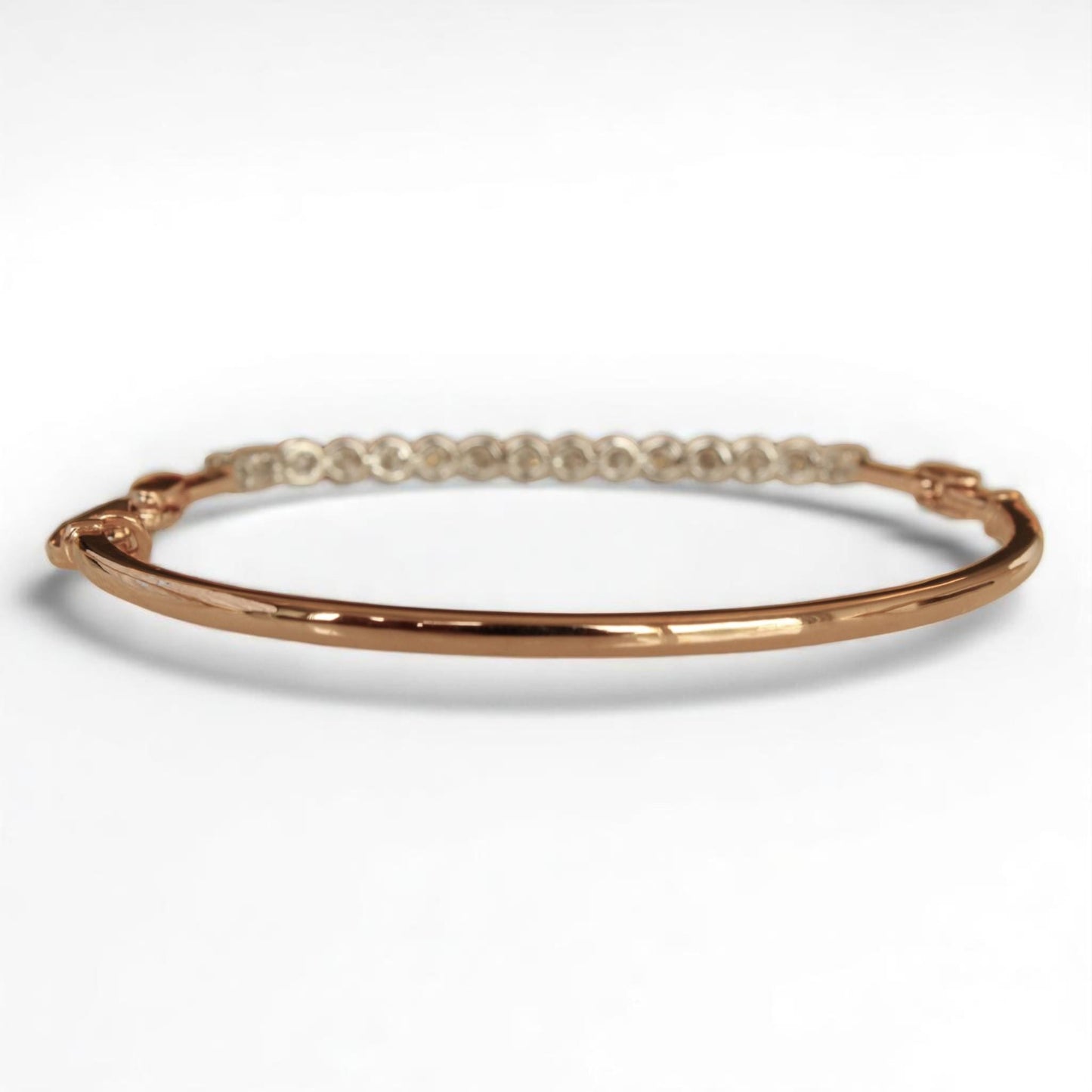 Half Eternity Natural Diamond Bracelet