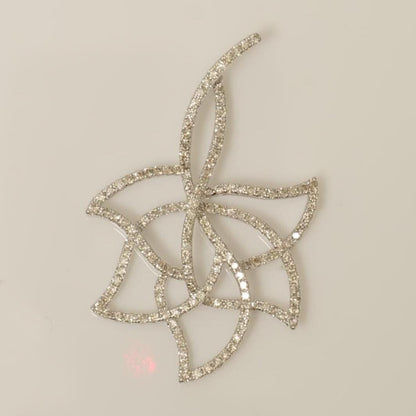 Floral Natural Diamond Openwork Pendant
