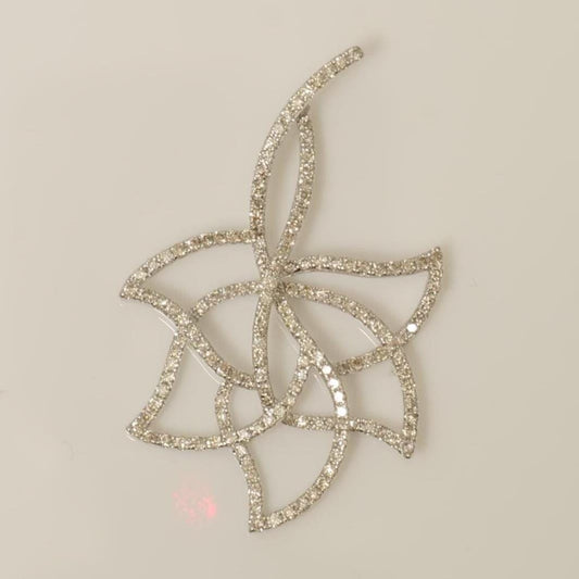 Floral Natural Diamond Openwork Pendant
