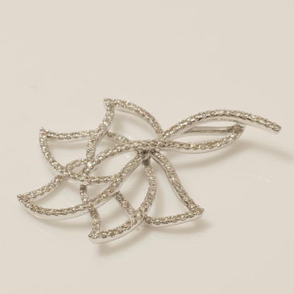 Floral Natural Diamond Openwork Pendant