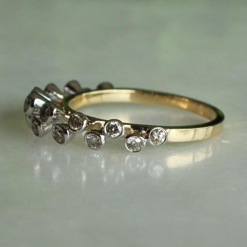 Half Eternity Diamond Band Ring