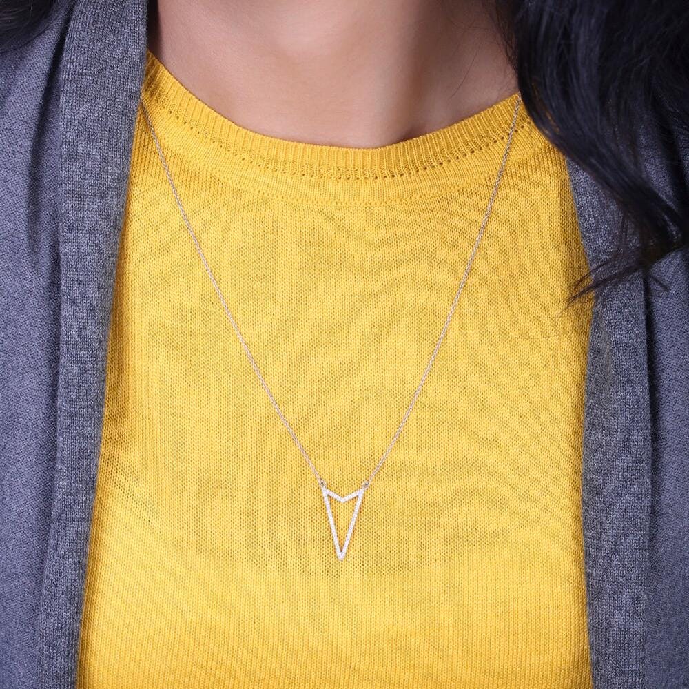 Triangle Diamond Necklace