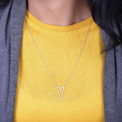 Triangle Diamond Necklace