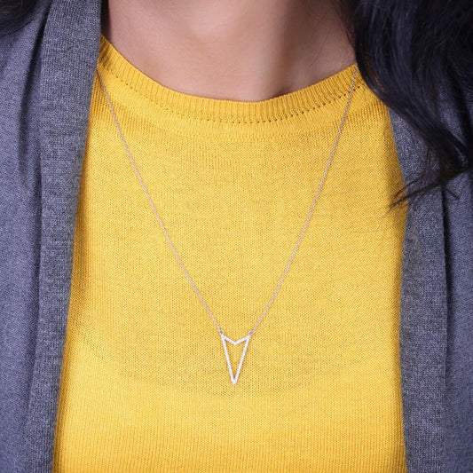 Triangle Diamond Necklace
