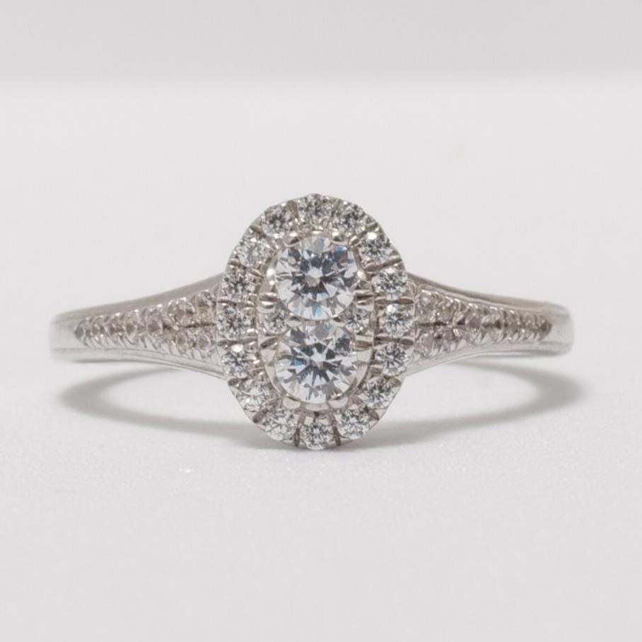 Oval Halo Diamond  Ring