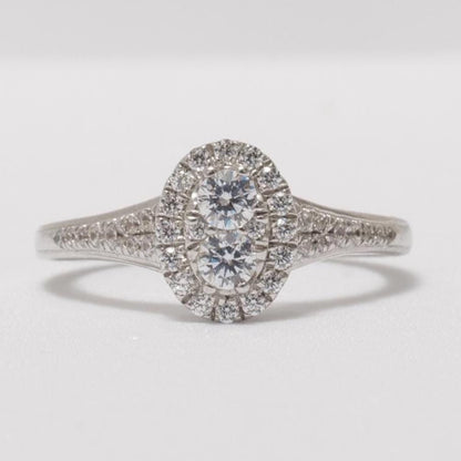 Oval Halo Diamond  Ring
