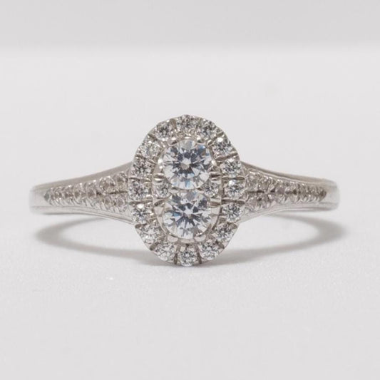 Oval Halo Diamond  Ring
