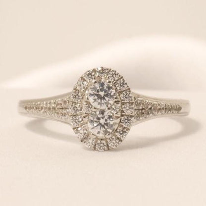Oval Halo Diamond  Ring