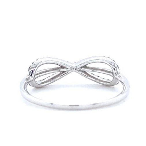 Criss Cross Infinity Diamond Ring