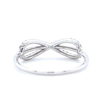 Criss Cross Infinity Diamond Ring