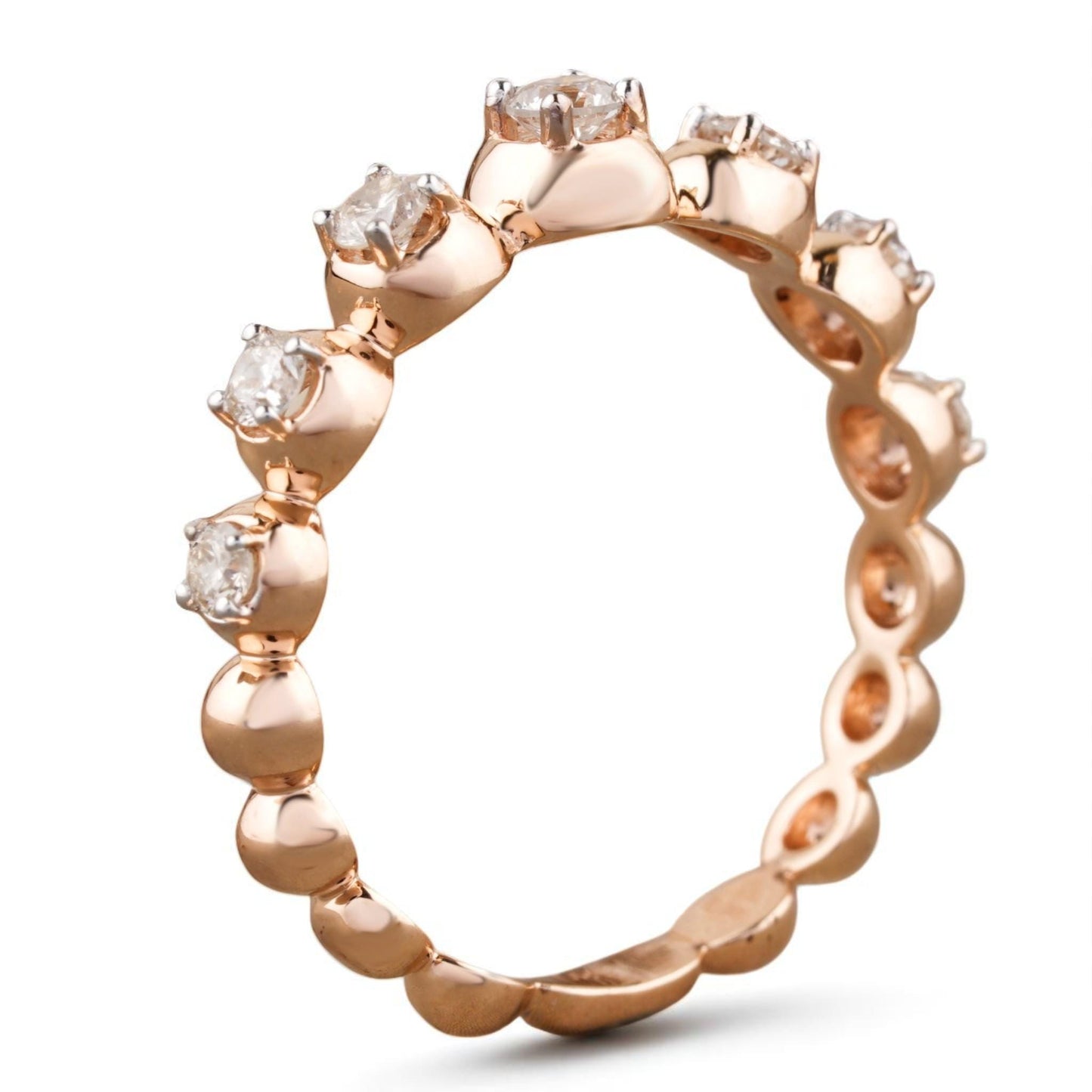 Bubble Natural Diamond Eternity Band Ring