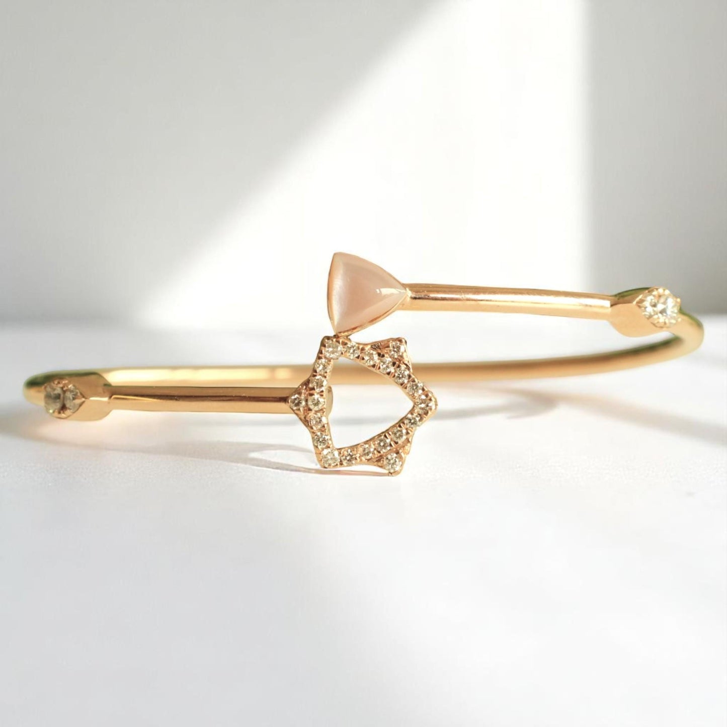 Star Triangle Natural Diamond Bracelet
