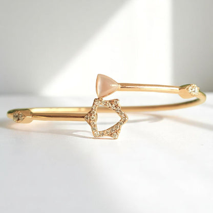 Star Triangle Natural Diamond Bracelet