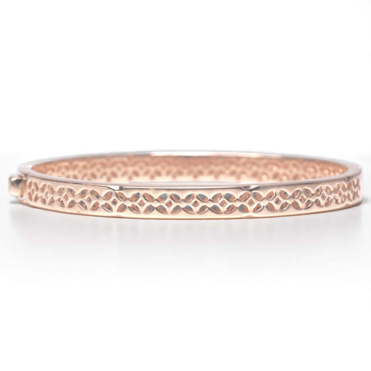 Green Enamel Natural Diamond Bangle Bracelet