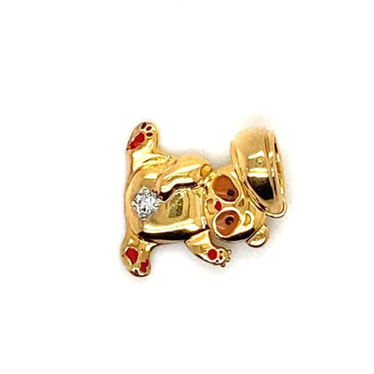 Panda Charm Natural Diamond Pendant