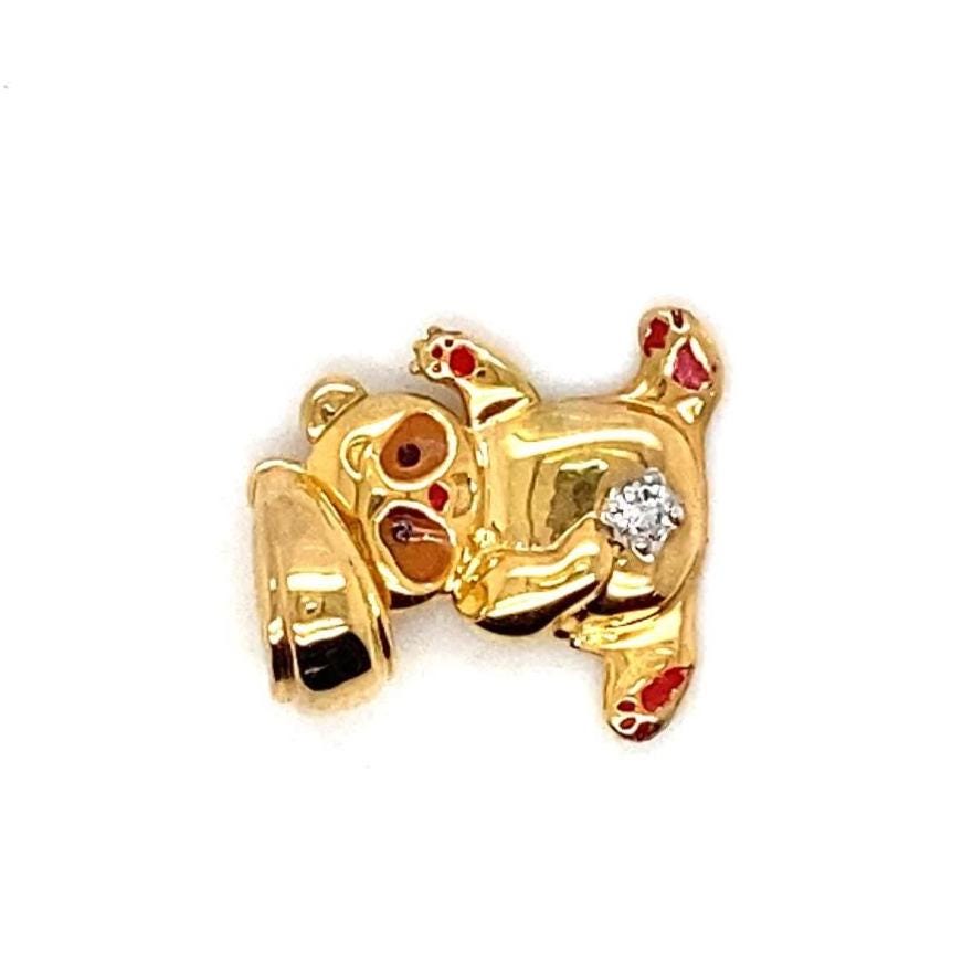 Panda Charm Natural Diamond Pendant