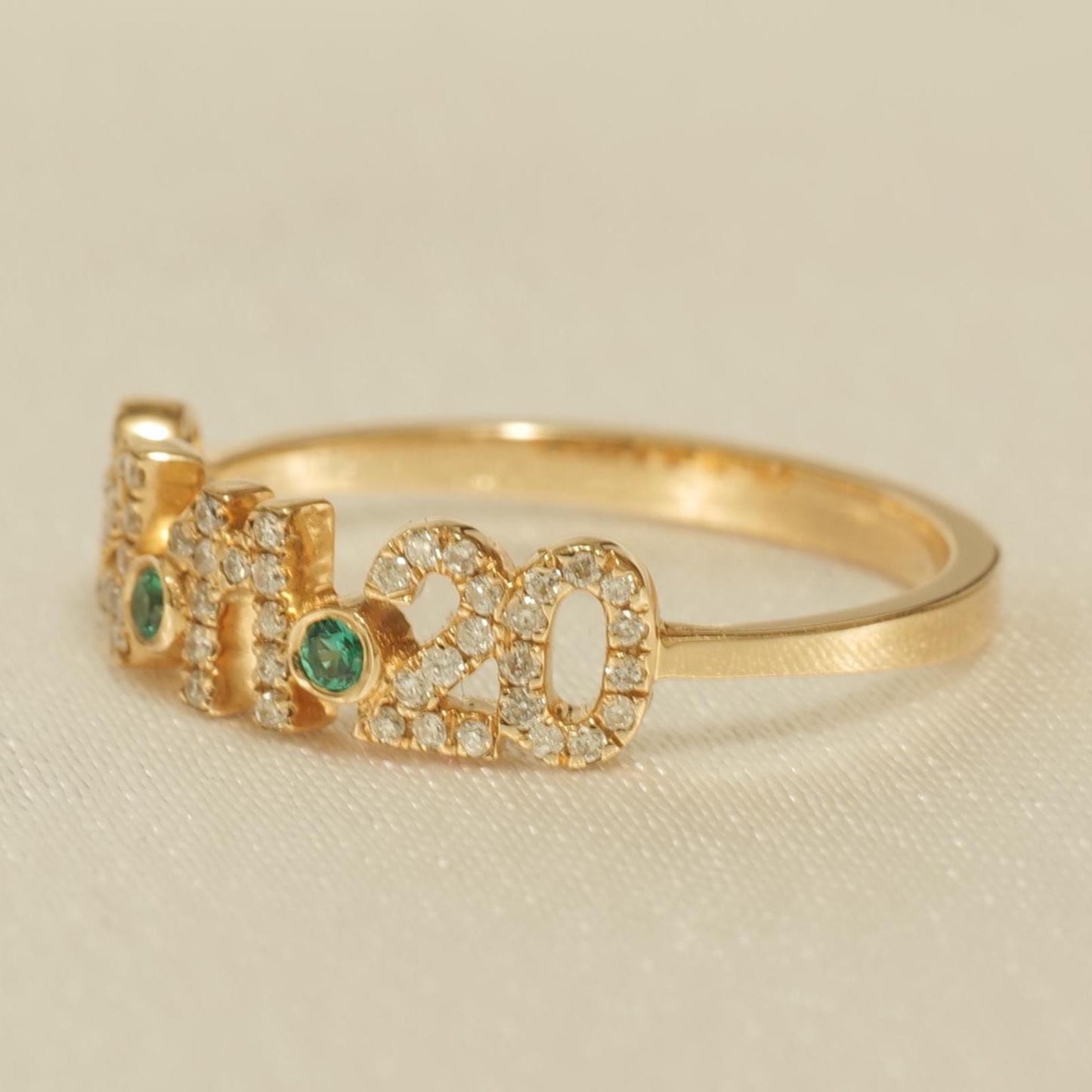 Persaonalized Date Diamond Ring