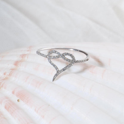 Heart Natural Diamond Proposal Ring