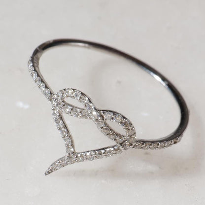 Heart Natural Diamond Proposal Ring