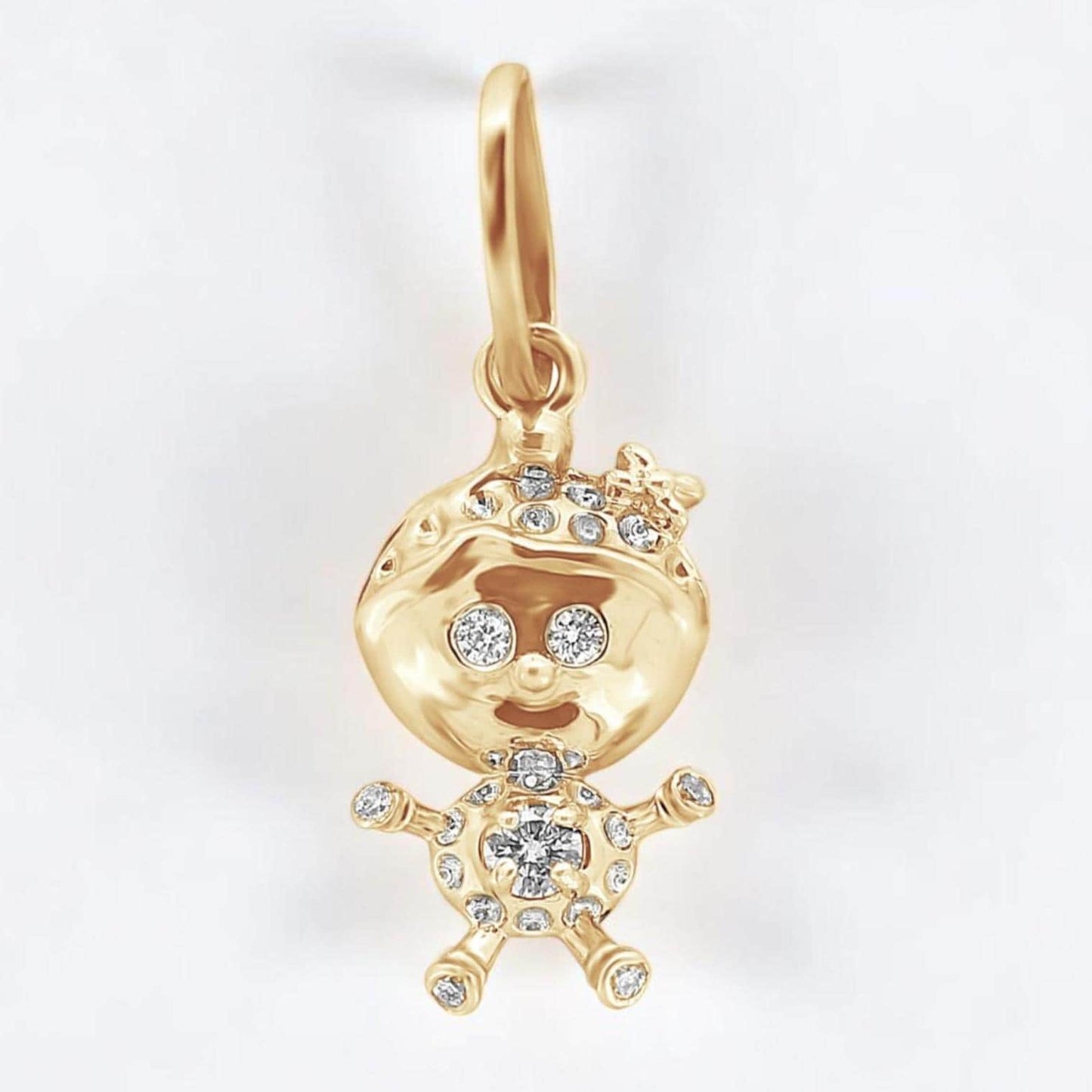Teddy Diamond Charm Pendant